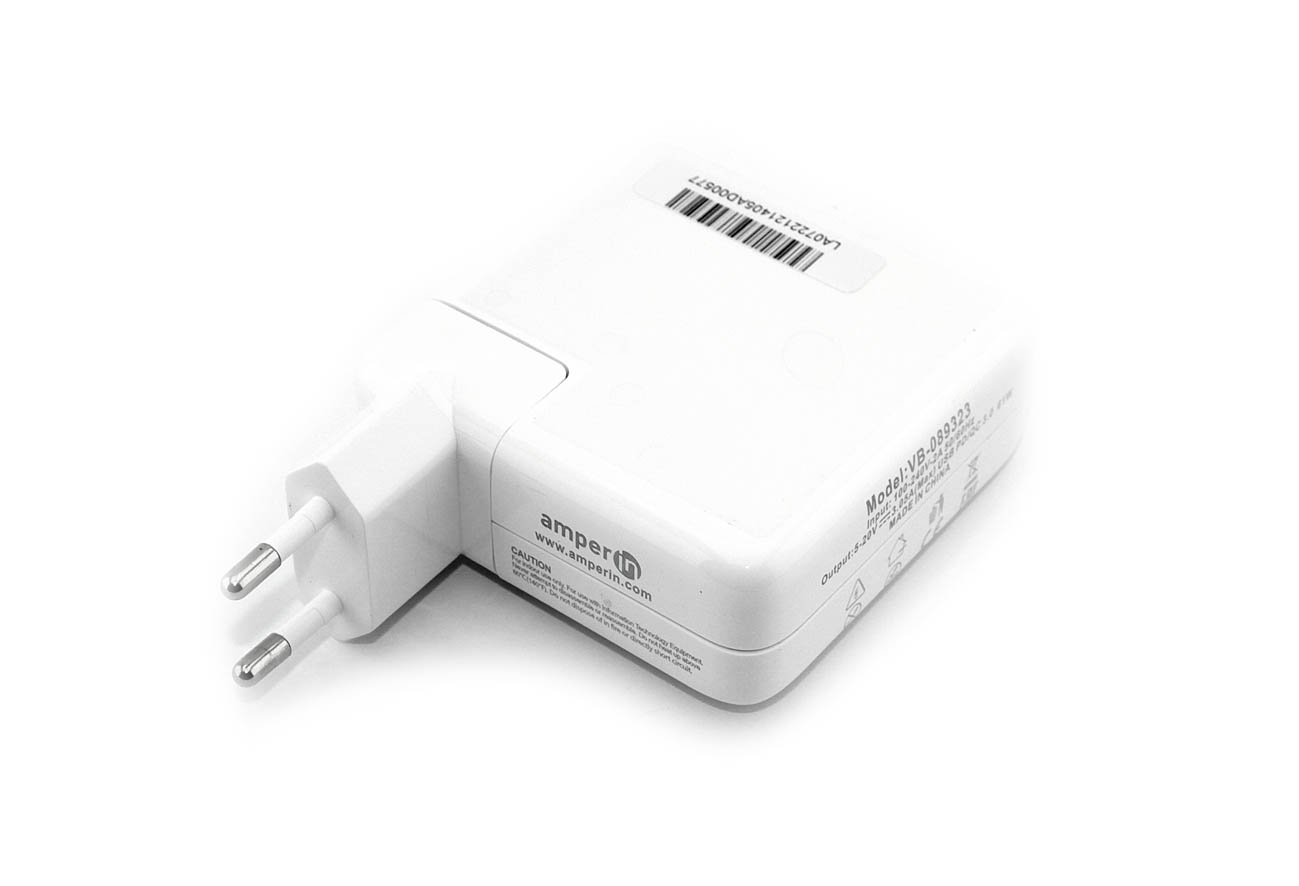 Блок питания (сетевой адаптер) Amperin AI-AP61С для ноутбуков Apple A1718 61W USB Type-C 2