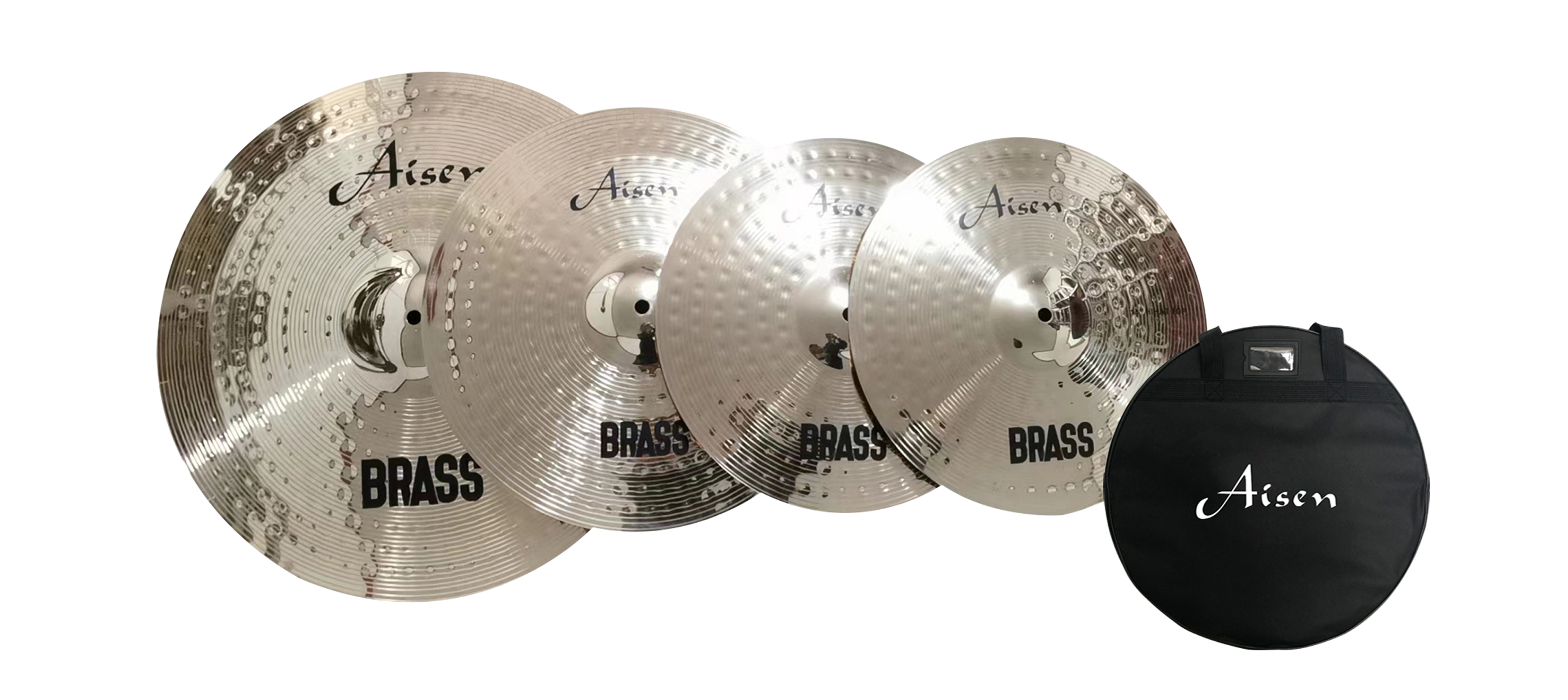 Набор тарелок AISEN BRASS CYMBAL PACK 14,16,20 с чехлом