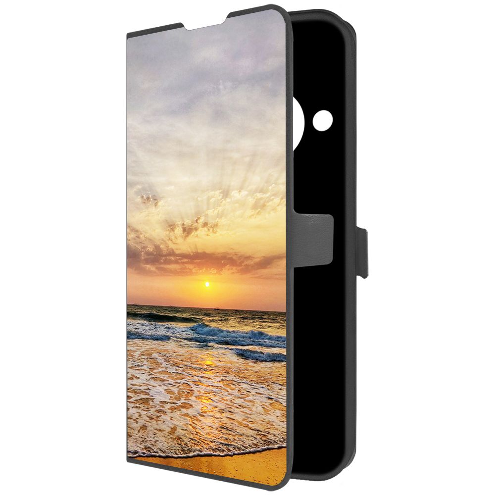 

Чехол-книжка Krutoff Eco Book для Honor X9a Индия, Пляжи Гоа (черный)