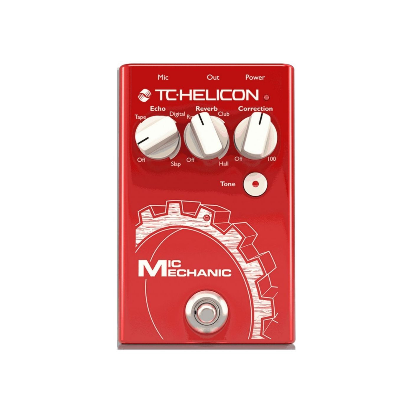 Вокальная педаль эффектов TC HELICON VOICETONE MIC MECHANIC II питч-корректор, дилей