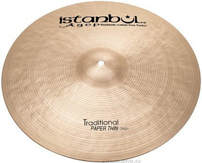 

Тарелка ISTANBUL AGOP PTC16, 16" TRADITIONAL PAPER THIN Crash, 13879