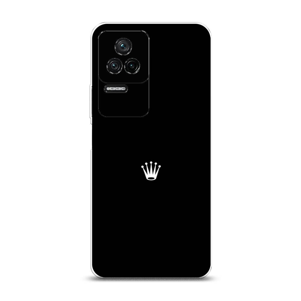

Чехол Awog на Poco F4 "Белая корона на черном фоне", Разноцветный, 315350-7