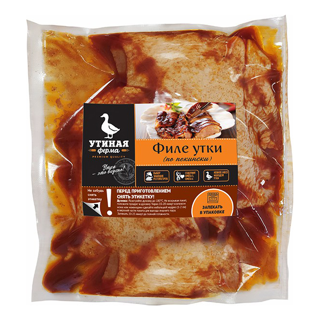 

Филе утки Утиная ферма по-пекински охлажденное +-540 г