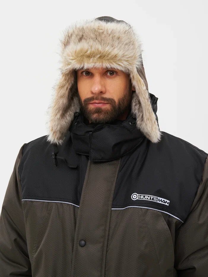 

Шапка ушанка мужская Huntsman 1479247246 хаки, р.56-58, 1479247246