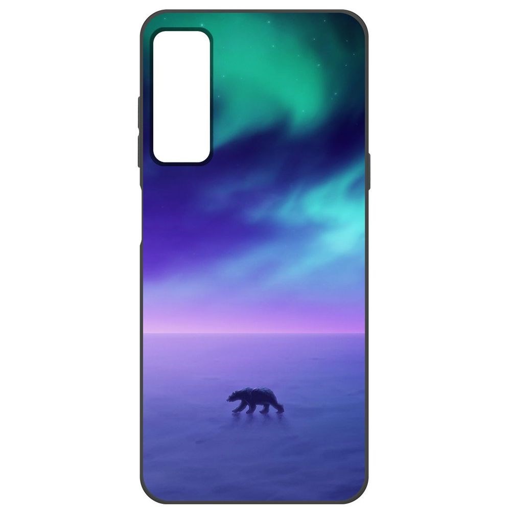 

Чехол-накладка Софт Северное Сияние для TCL 20S, Черный