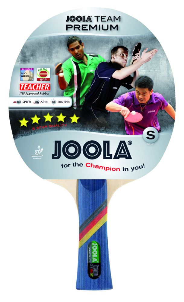 фото Ракетка для настольного тенниса joola team premium, коническая ручка, 5 звезд