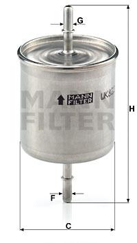 

Фильтр Топливный Mann Wk 822/2 MANN-FILTER арт. WK 822/2