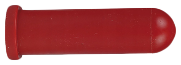 Соска резиновая, 100 мм, красная, круглый разрез