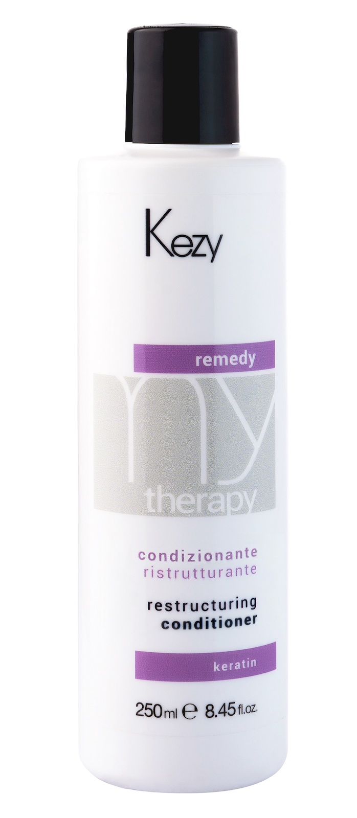 Кондиционер KEZY реструктурирующий с кератином для волос 250мл, Линия MY THERAPY кондиционер silk therapy