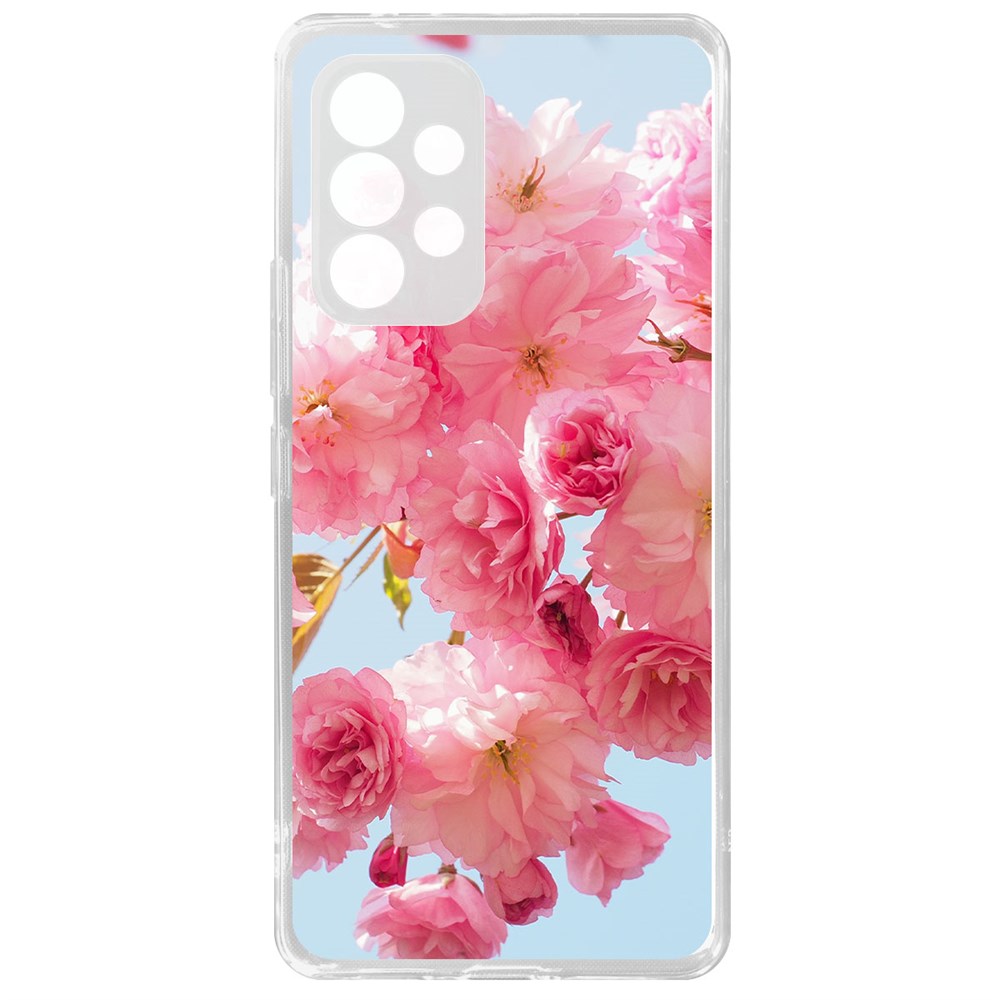 

Чехол-накладка Krutoff Clear Case Сакура для Samsung Galaxy A53 (A536), Прозрачный