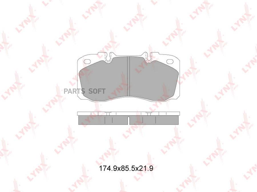 

Тормозные колодки LYNXauto передние дисковые bd2831