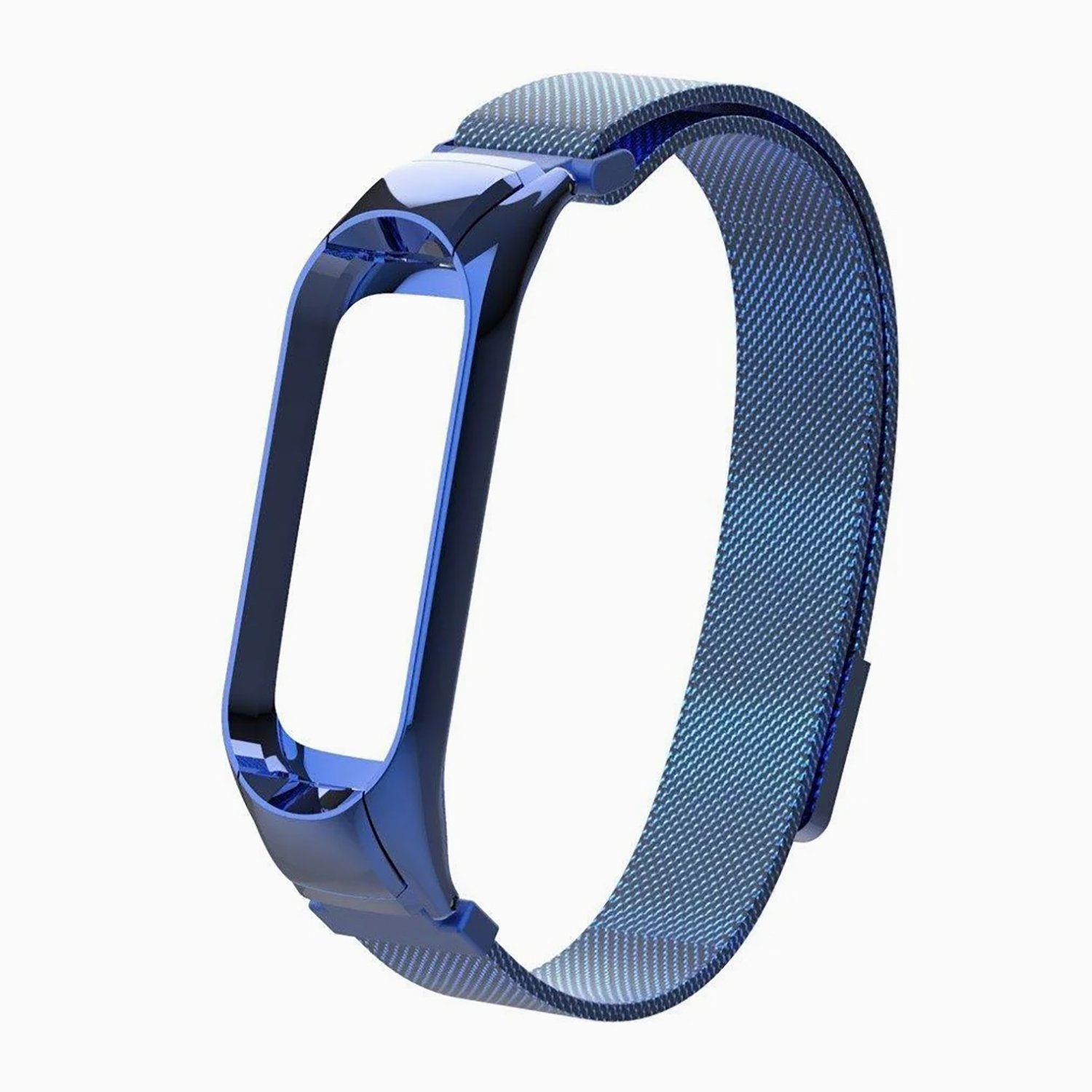 

Ремешки для Xiaomi Mi Band 5 металлические, сетчатые <синий>
