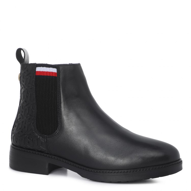 фото Женские ботинки челси tommy hilfiger classic warmlined flat boot fw0fw05208 черный р.40 eu