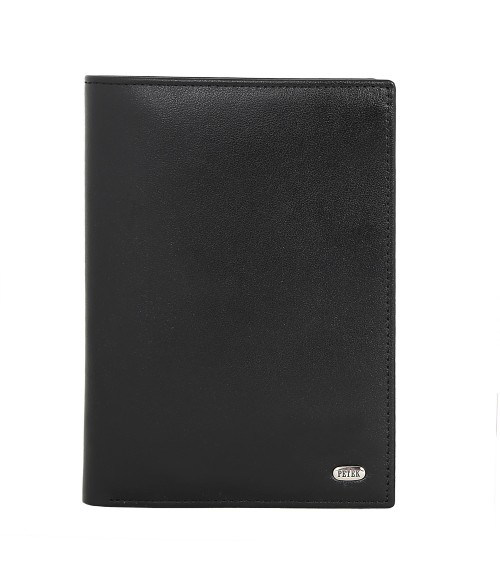 

Портмоне мужское PETEK 378 черное гладкое, Черный, 378