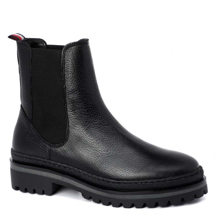 фото Женские ботинки челси tommy hilfiger rugged classic chelsea boot fw0fw05205 черный р.39 eu