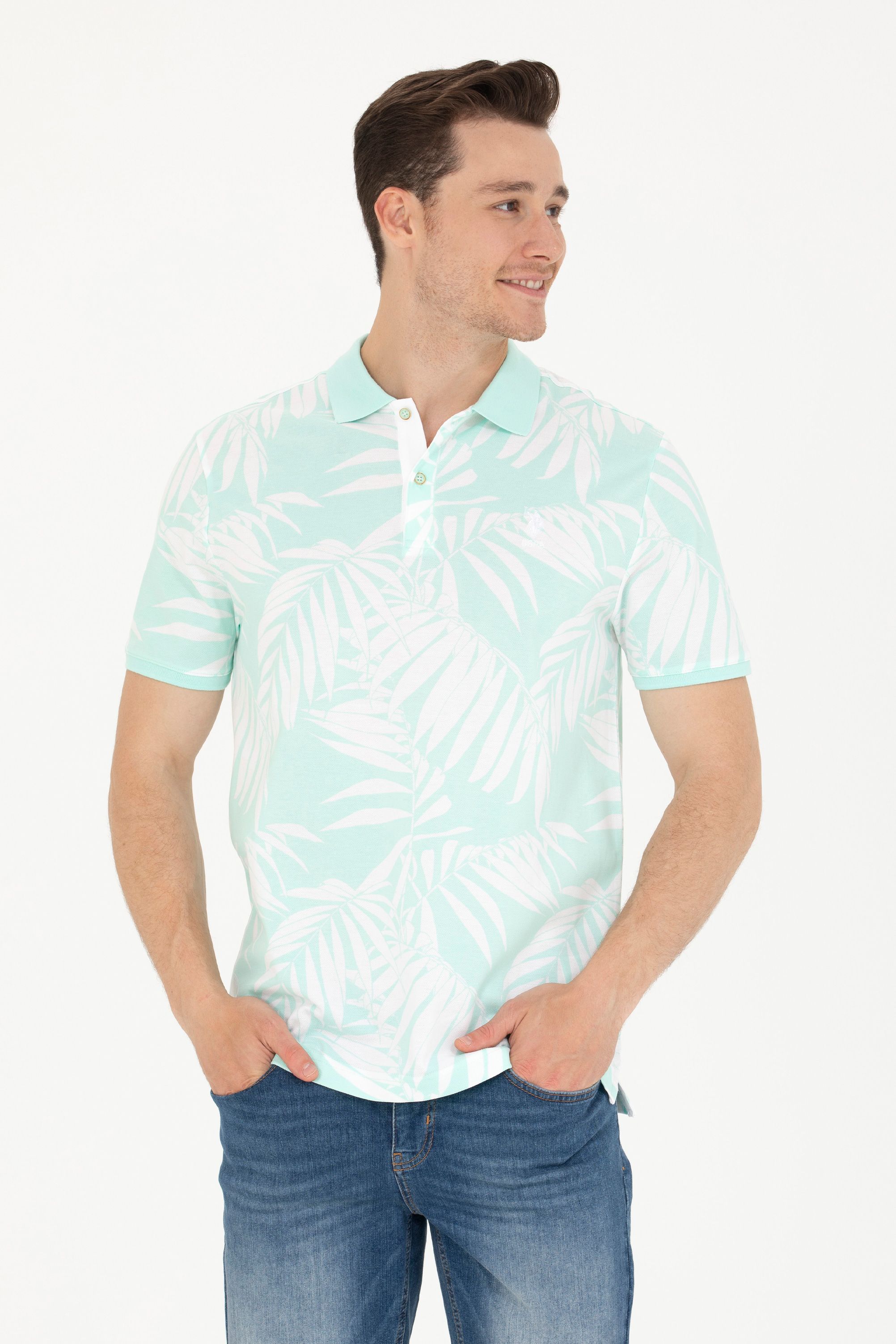 

Футболка мужская US Polo Assn G081SZ0110PARMA бирюзовая L, Бирюзовый, G081SZ0110PARMA