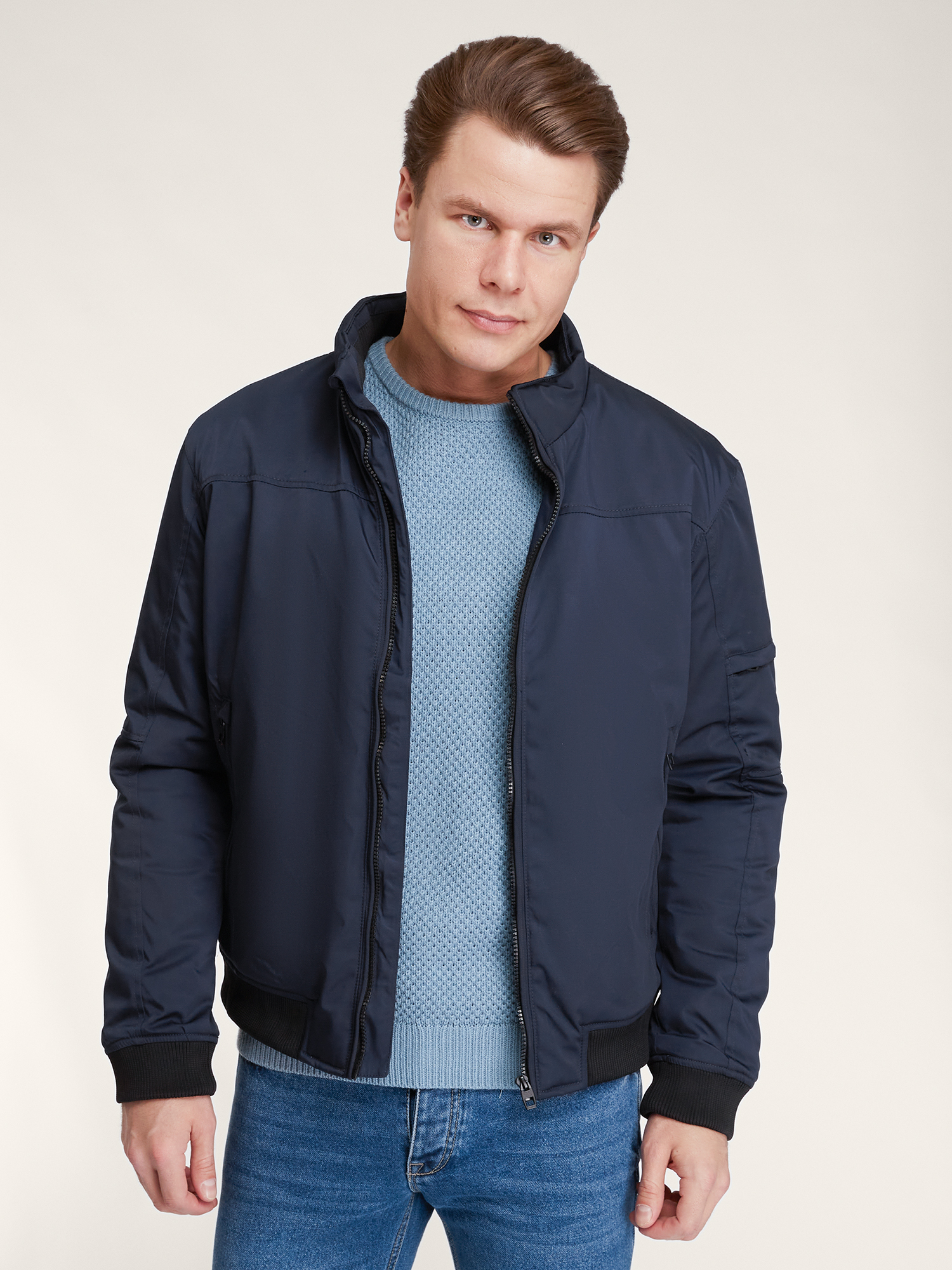 

Куртка мужская oodji 1L521002M синяя 2XL, Синий, 1L521002M