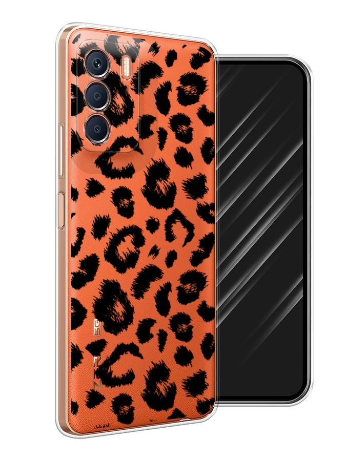 

Чехол Awog на Infinix Zero 5G 2023 "Окрас леопарда фон", Черный, 3104450-2