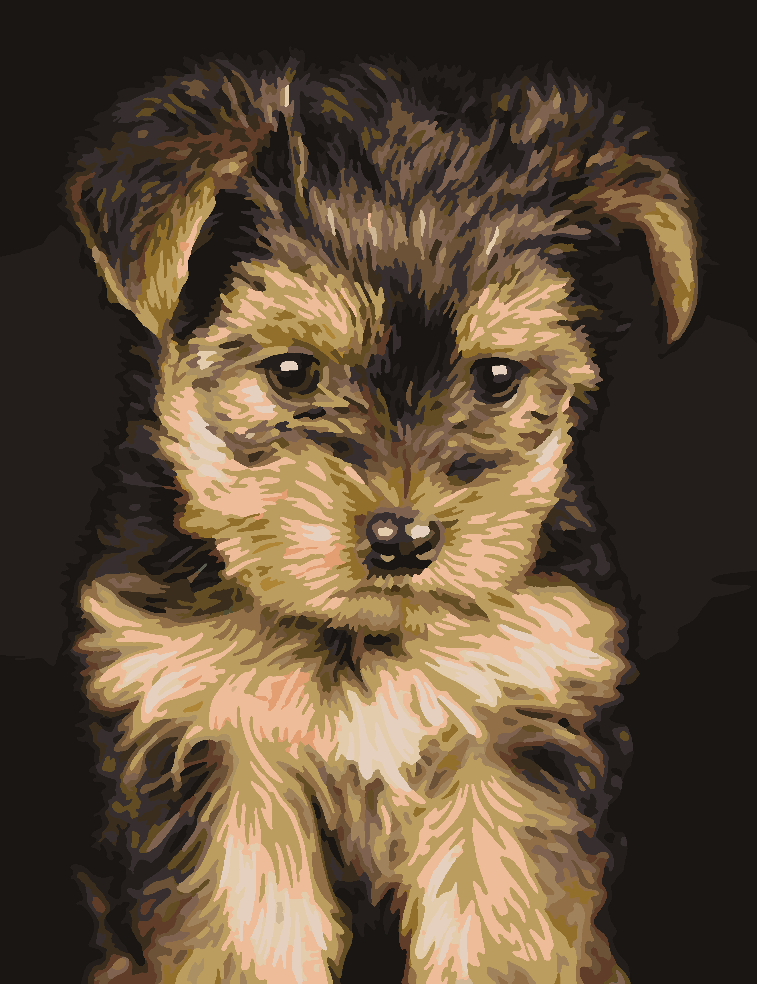 

Картина по номерам Красиво Красим Йоркширский Терьер, 100 х 120 см, Йоркширский Терьер