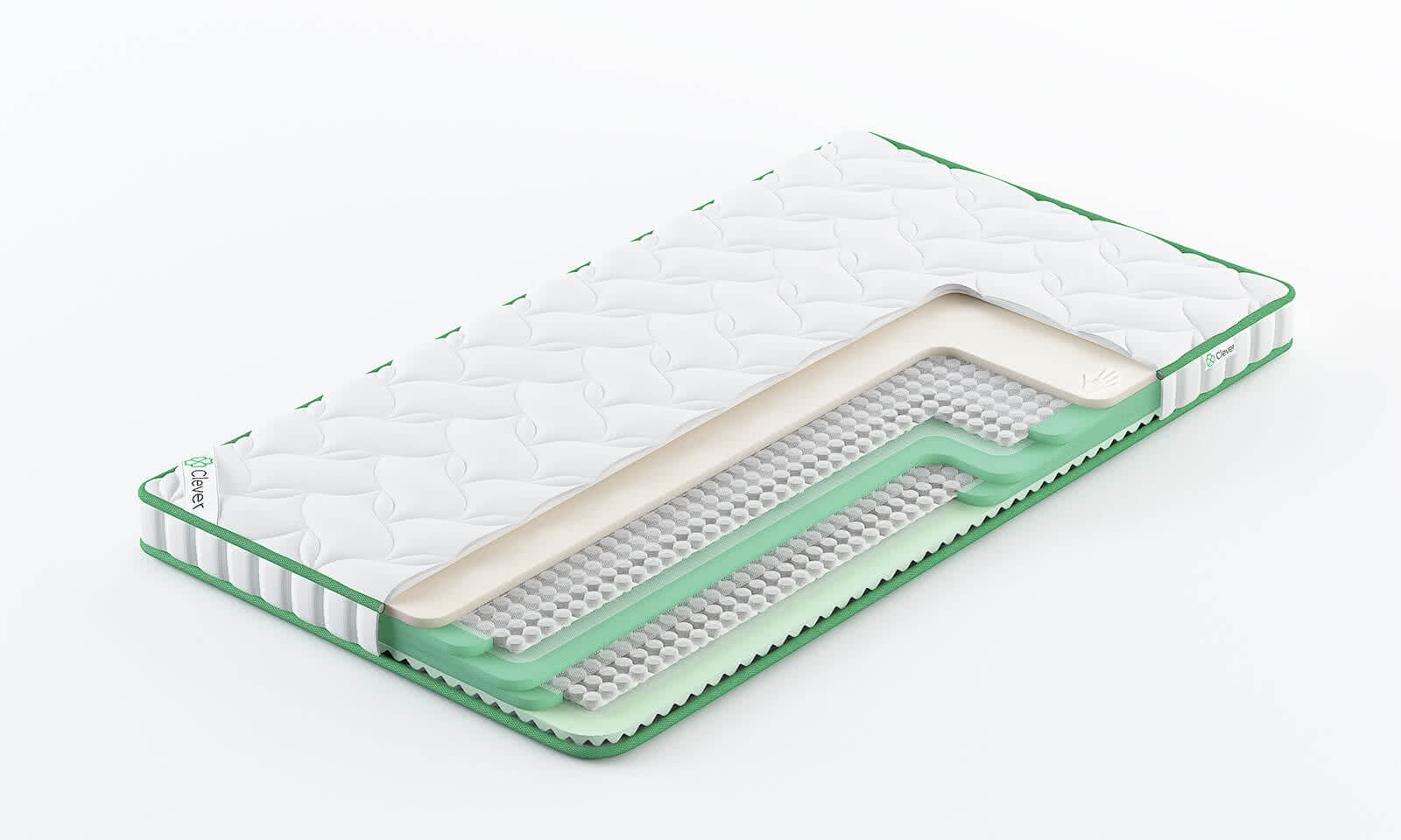 

Топпер Clever NanoTouch Double 180x185, Белый, NanoTouch Double