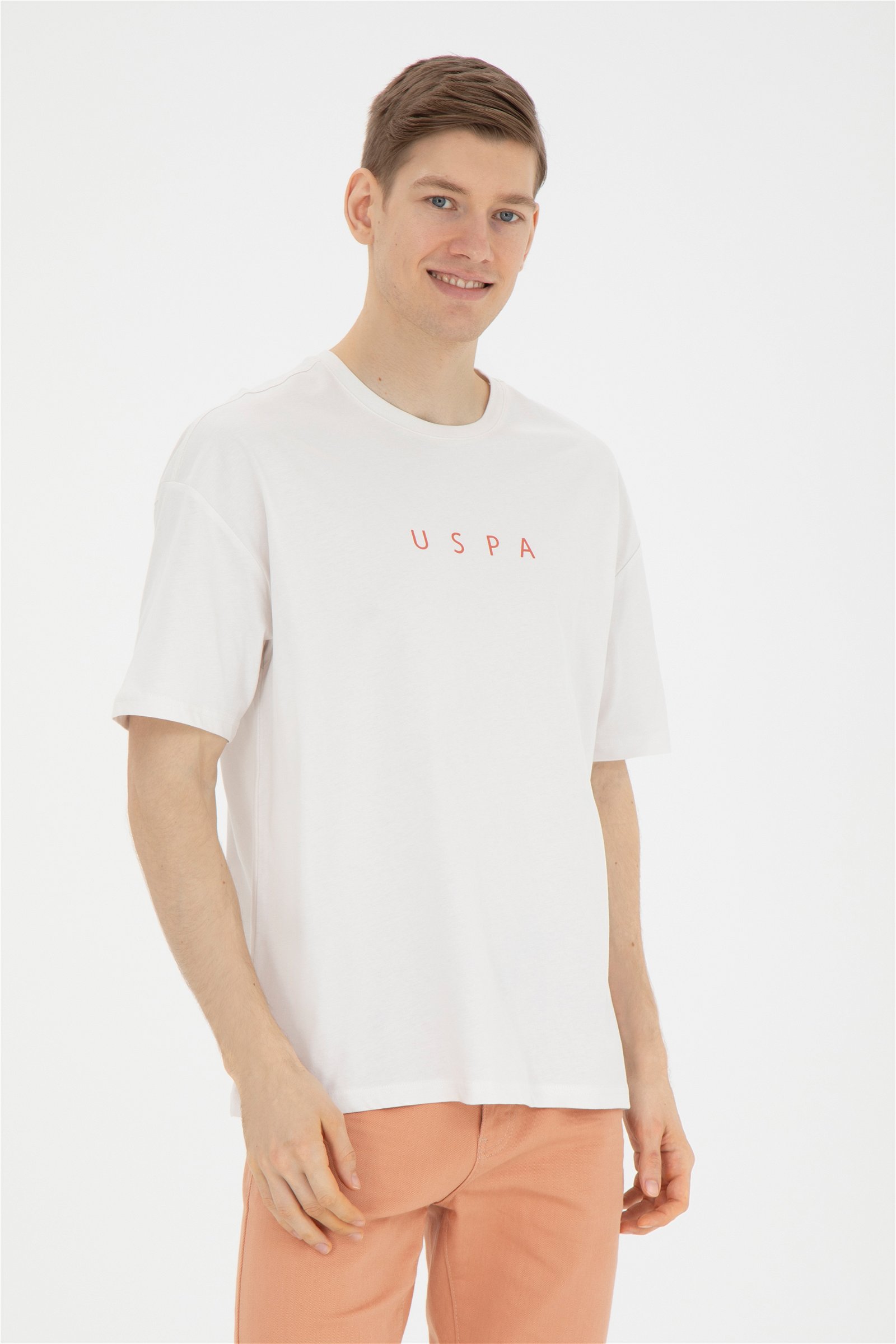 Футболка мужская U.S. POLO Assn. G081GL0110NAVU бежевая M U.S. POLO ASSN. бежевый