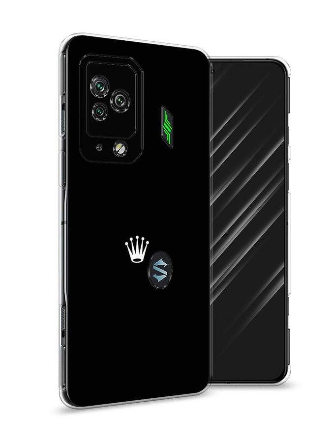

Чехол Awog на Xiaomi Black Shark 5 Pro "Белая корона на черном фоне", Разноцветный, 314150-7