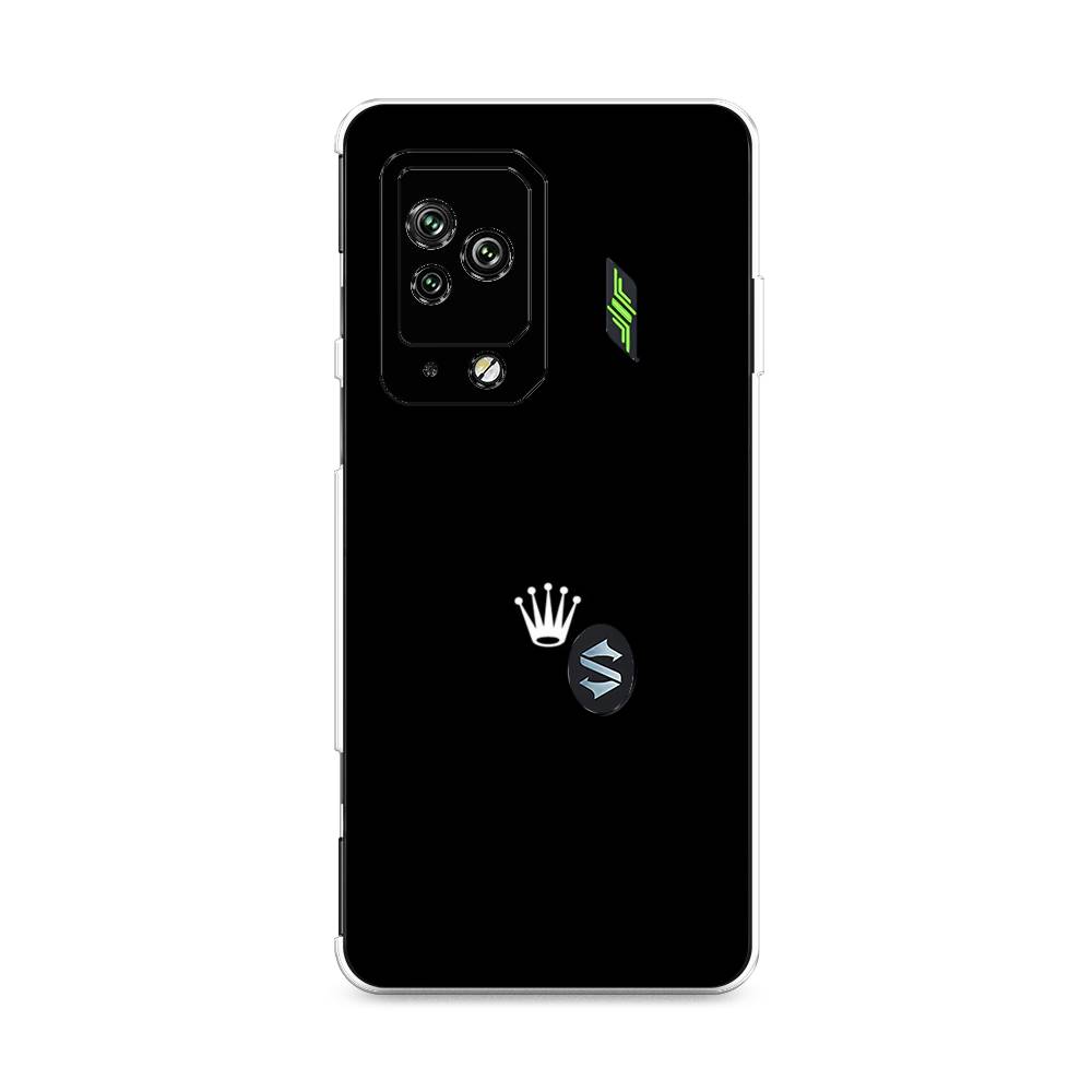 фото Силиконовый чехол "белая корона на черном фоне" на xiaomi black shark 5 pro awog