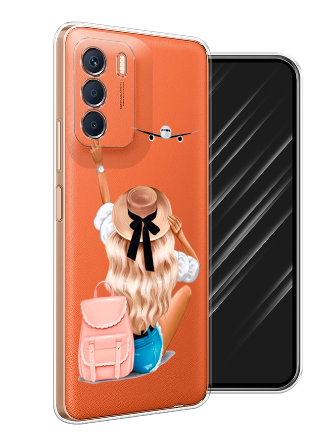 

Чехол Awog на Infinix Zero 5G 2023 "Автостопом самолетом", Бежевый;белый, 3104450-7