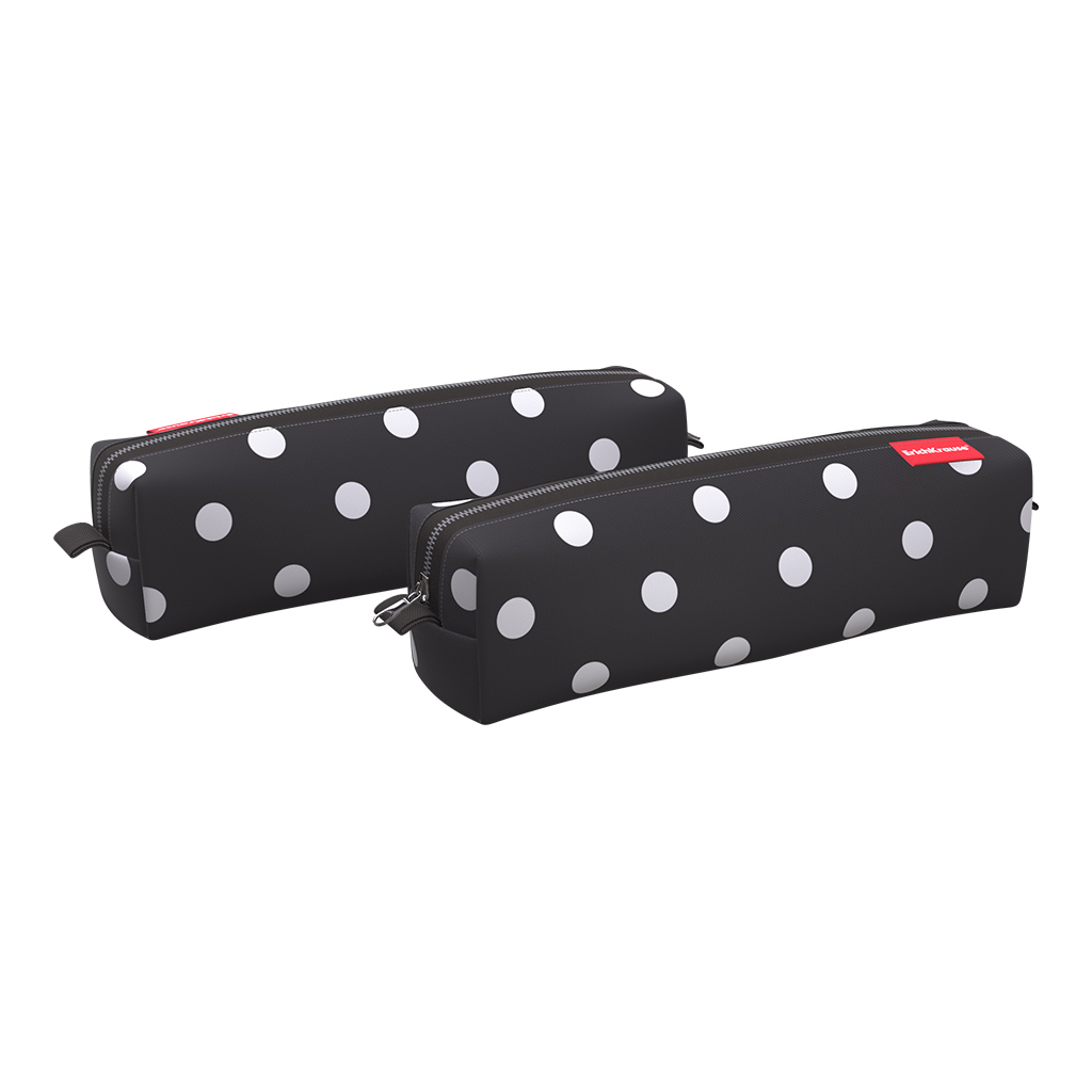 

Пенал квадро mini ErichKrause® 210x50x50мм Dots in Black