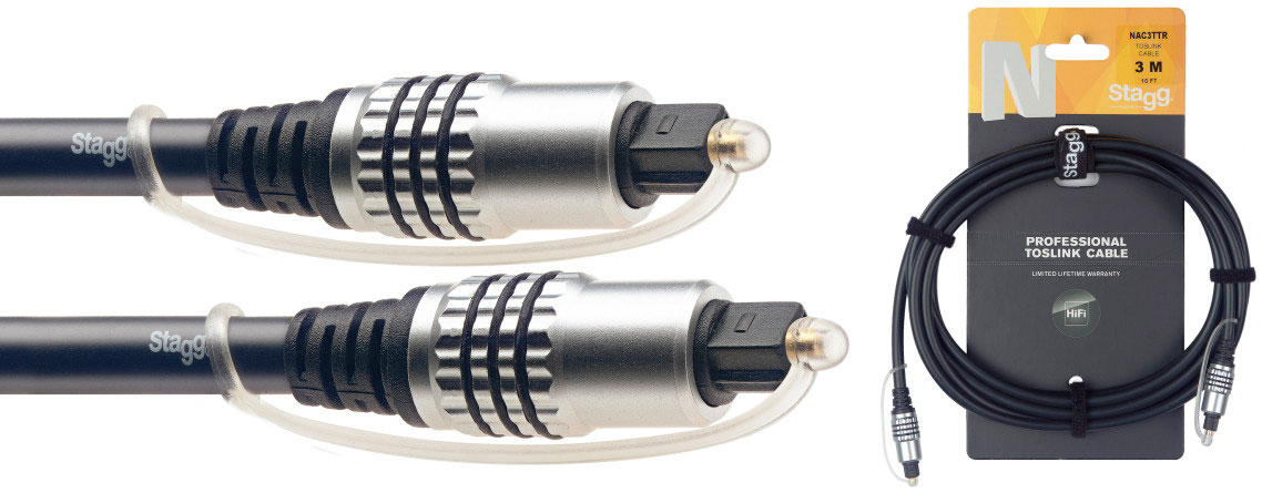 

Кабель ADAT STAGG NAC3TTR Toslink, длина 3 м, Черный, 888880030294