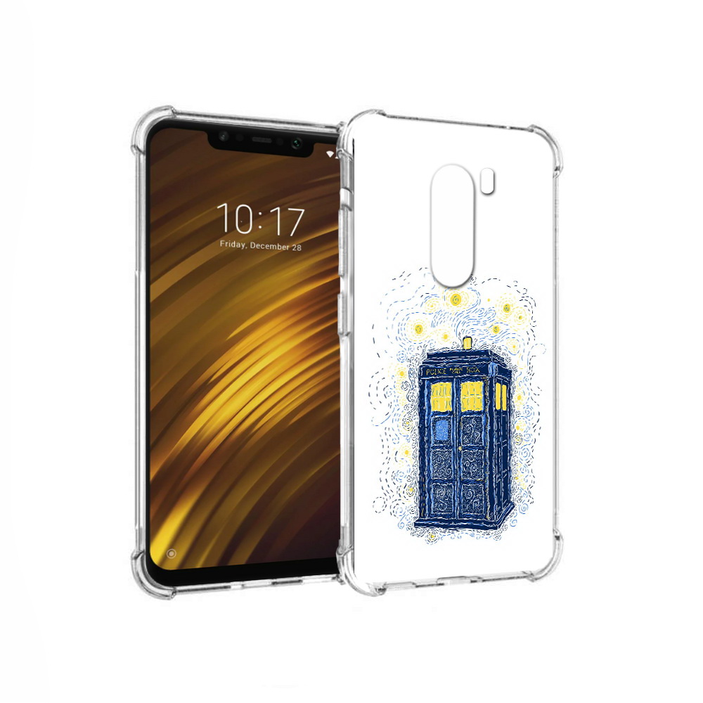 

Чехол MyPads Tocco для Xiaomi Pocophone F1 будка рисунок (PT116503.308.249), Прозрачный, Tocco
