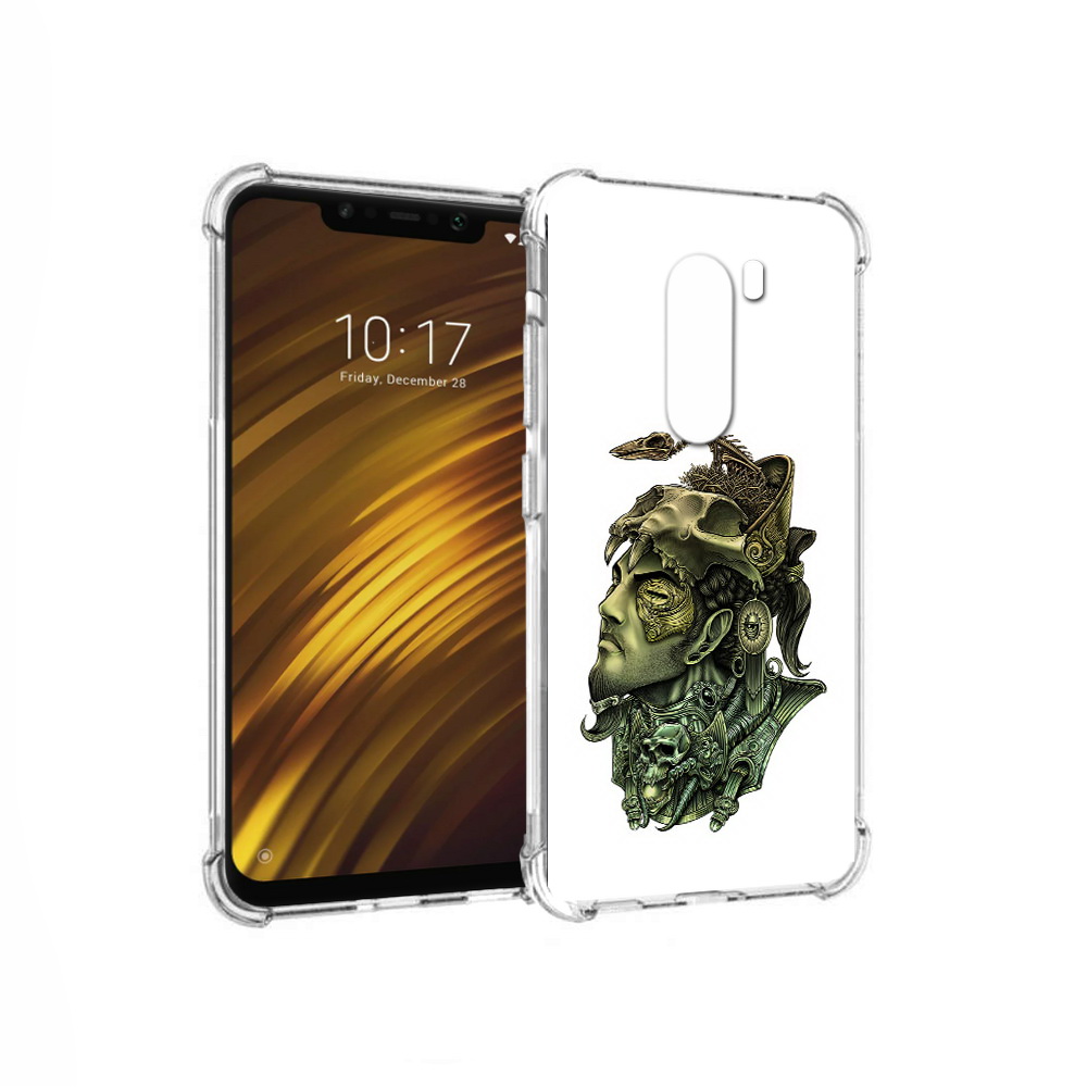 

Чехол MyPads Tocco для Xiaomi Pocophone F1 бронзовый воин (PT116503.308.248), Прозрачный, Tocco