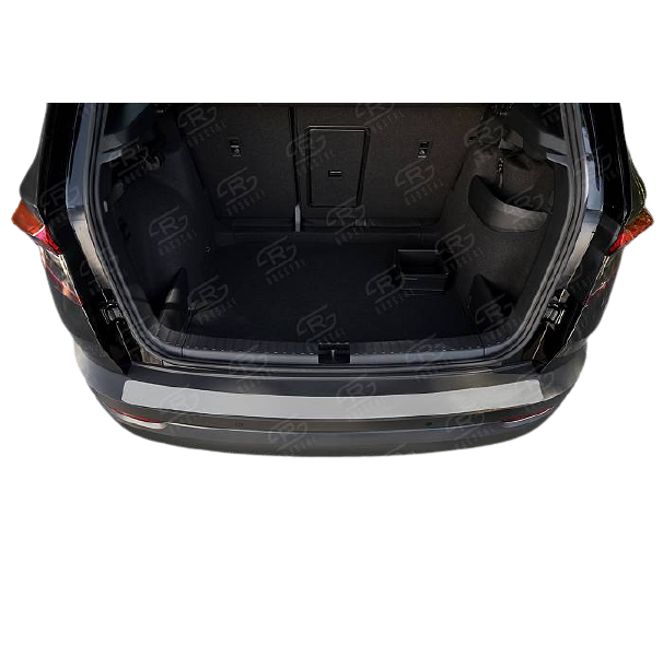 Накладка на задний бампер RUSSTAL (нерж., шлиф) для SKODA KAROQ 2020-