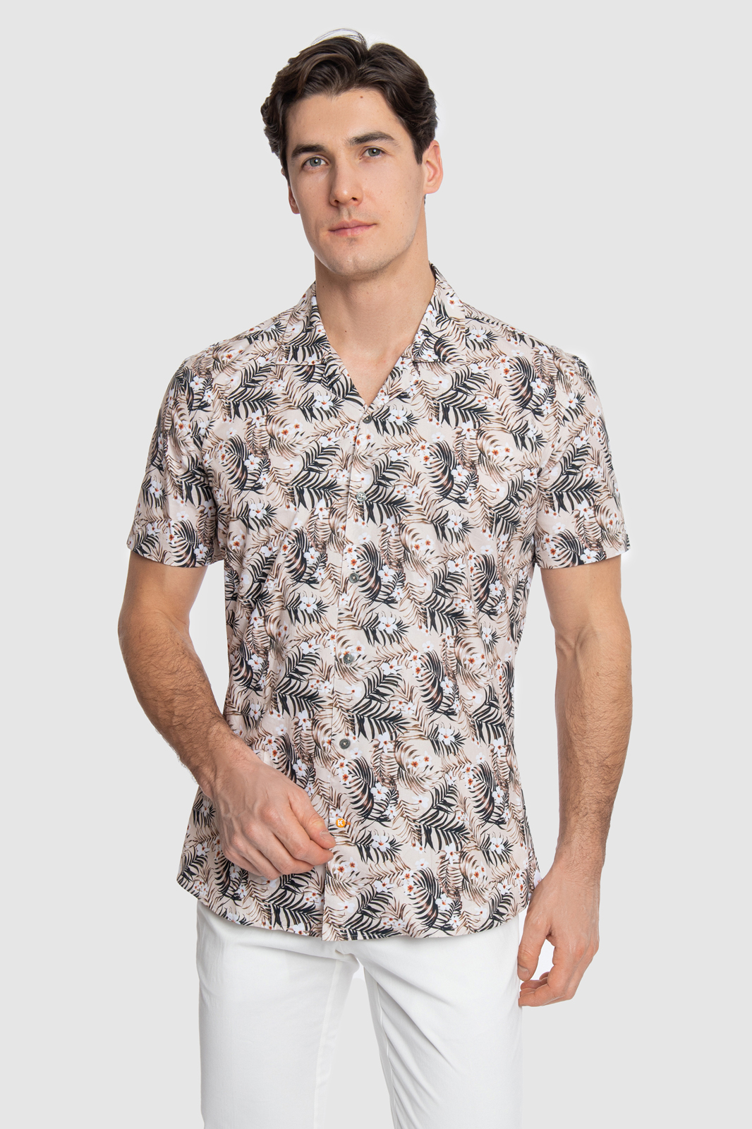 

Рубашка мужская Kanzler 20S-JB4/BL16/N/6 бежевая 43, 20S-JB4/BL16/N/6