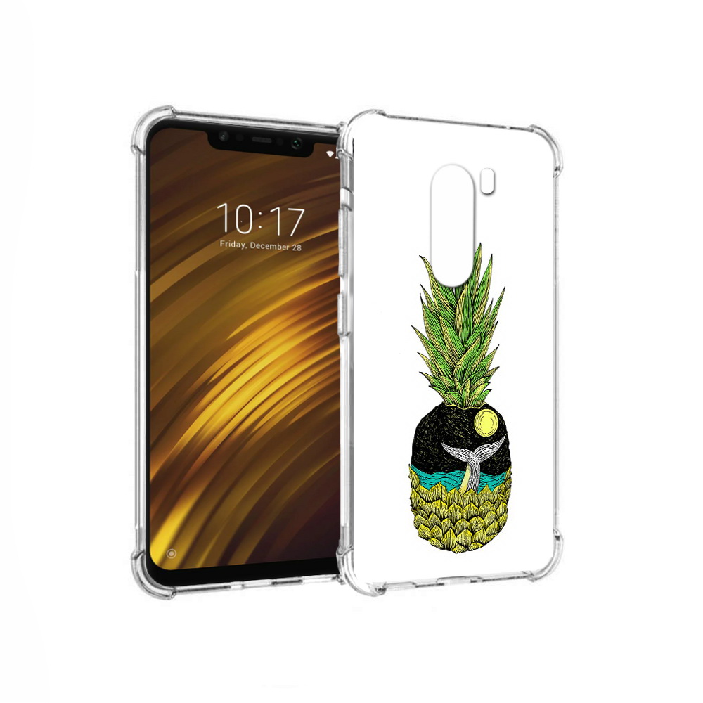 

Чехол MyPads Tocco для Xiaomi Pocophone F1 ананас с китом (PT116503.308.220), Прозрачный, Tocco