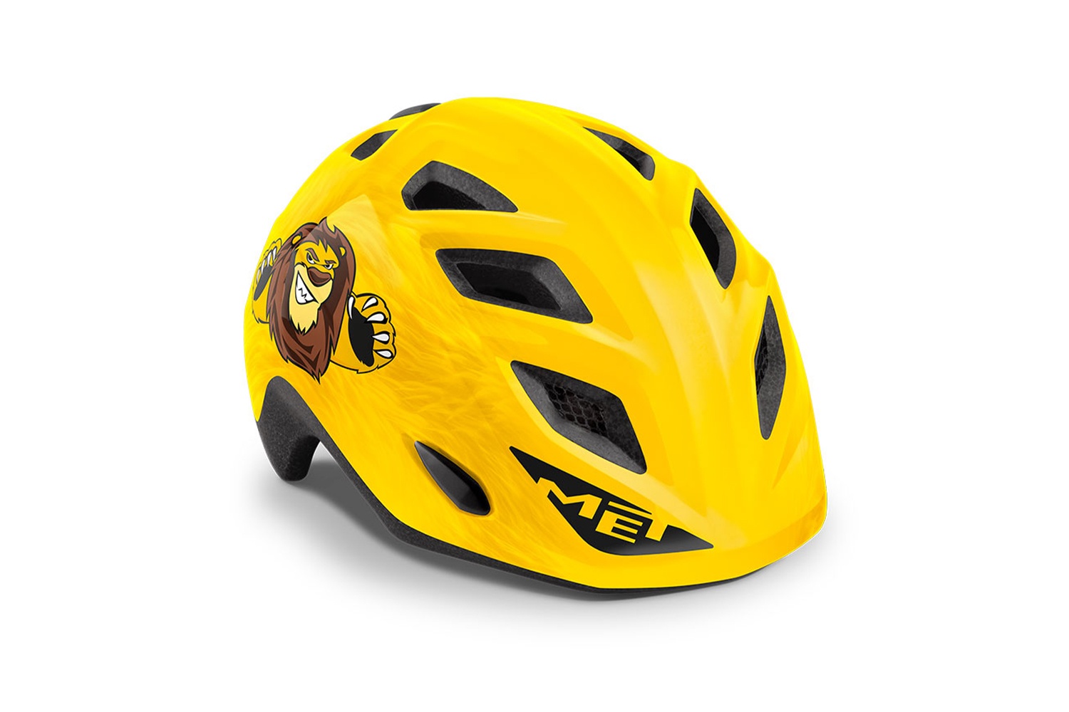 Велосипедный шлем Met Elfo, yellow lion glossy, One Size
