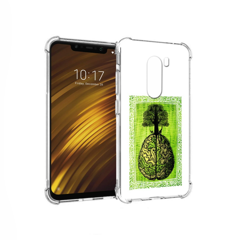 

Чехол MyPads Tocco для Xiaomi Pocophone F1 абстракция здоровый мозг (PT116503.308.211), Прозрачный, Tocco