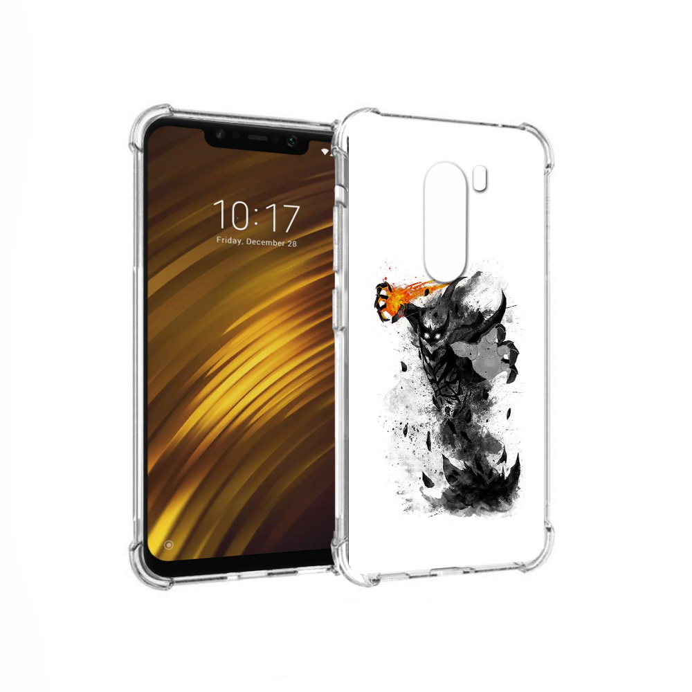 

Чехол MyPads Tocco для Xiaomi Pocophone F1 nevermore черно белый (PT116503.308.21), Прозрачный, Tocco