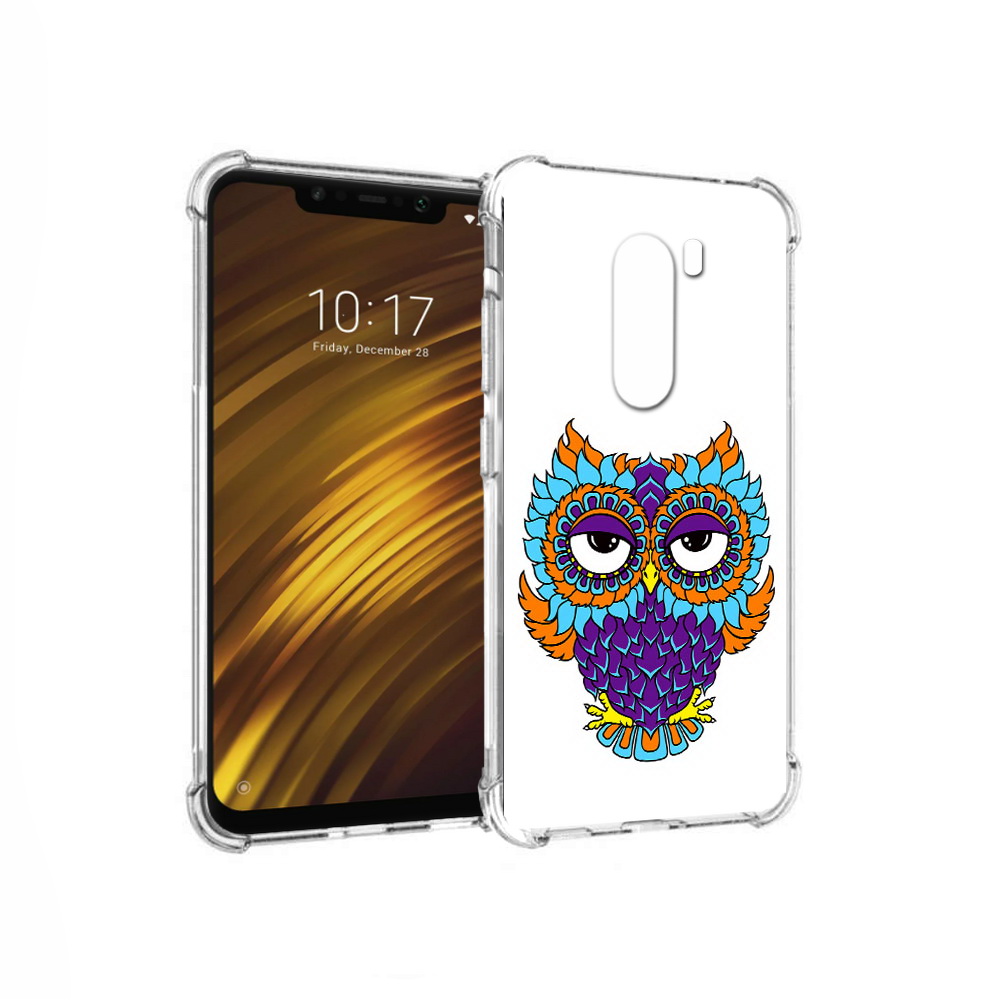 

Чехол MyPads Tocco для Xiaomi Pocophone F1 Цветная сова (PT116503.308.198), Прозрачный, Tocco