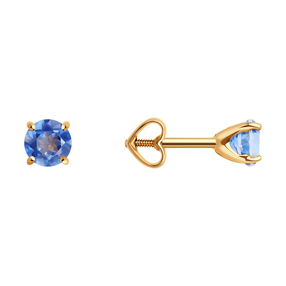 

Серьги из красного золота SOKOLOV 728844, топаз, 728844