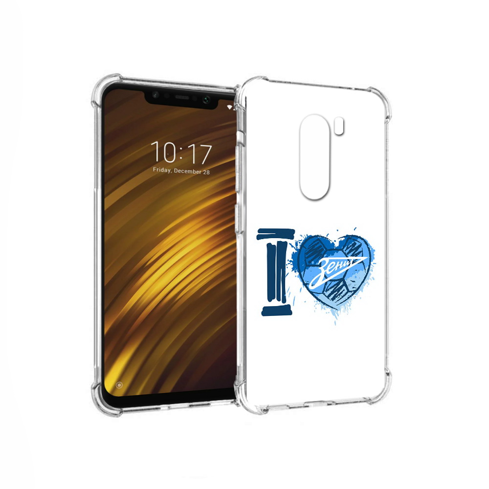 

Чехол MyPads Tocco для Xiaomi Pocophone F1 ФК я люблю зенит (PT116503.308.186), Прозрачный, Tocco