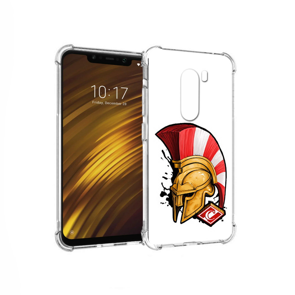 

Чехол MyPads Tocco для Xiaomi Pocophone F1 ФК спартак шлем (PT116503.308.185), Прозрачный, Tocco