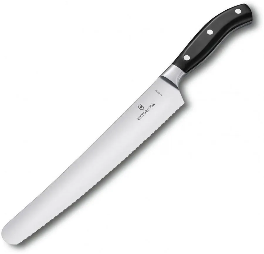 

Нож кухонный Victorinox Grand Maitre (7.7433.26G) кованый универсальный для хлеба лезв.260