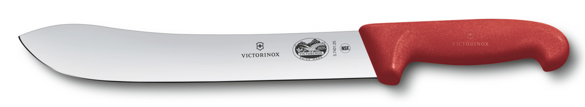 Нож кухонный Victorinox Butchers knife (5.7401.25) стальной разделочный лезв.250мм прямая