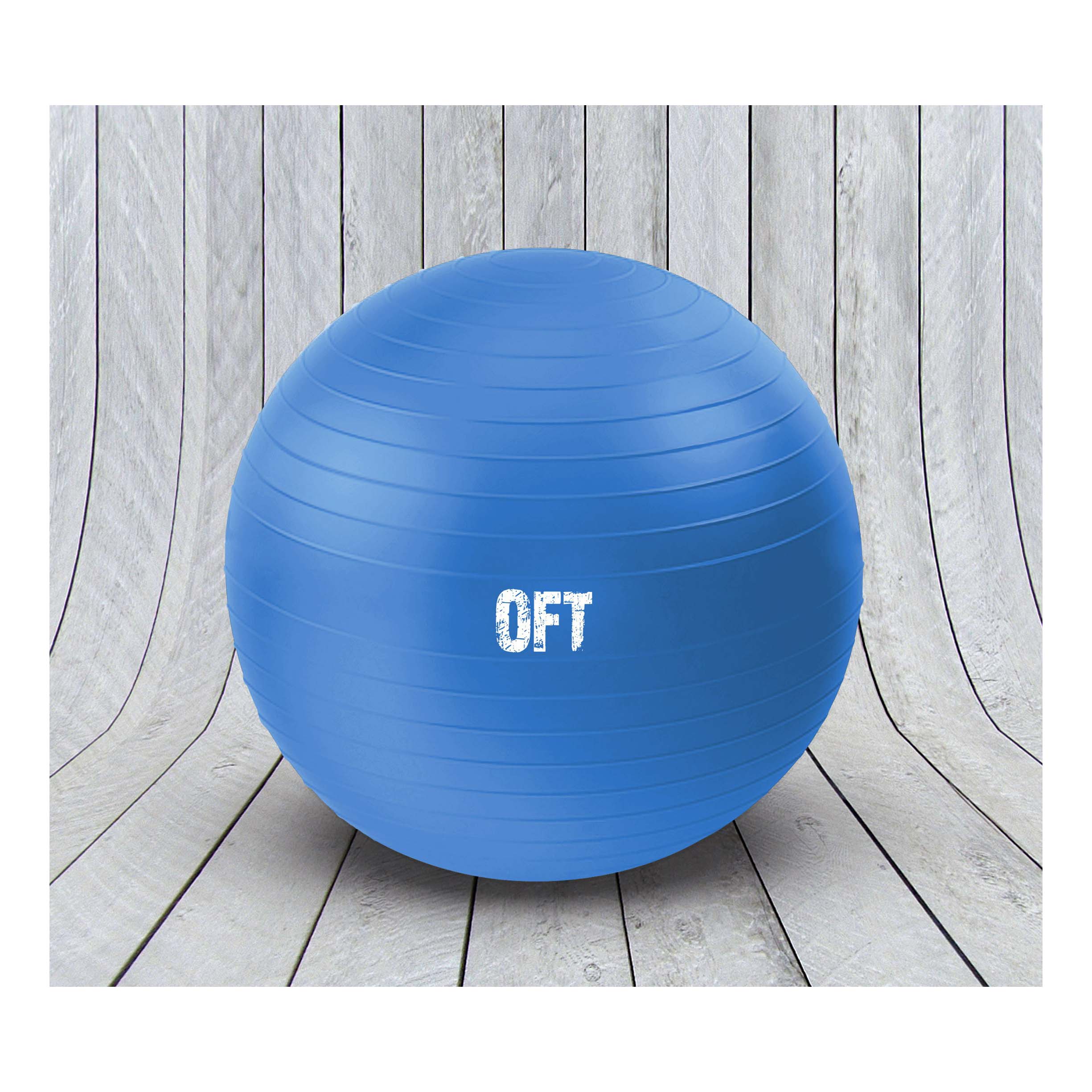 Гимнастический мяч Original FitTools FT-GBR-75BS синий 75 см