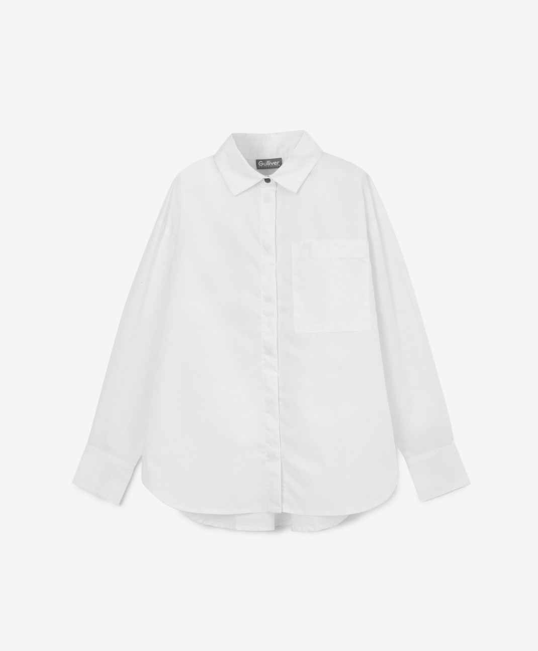

Рубашка с мелким шрифтовым принтом белая Gulliver 222GSGJC2204 р.170, 222GSGJC2204