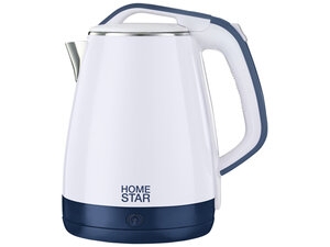 

Электрочайники и термопоты HOMESTAR HS-1035 1500Вт, 1,8л сталь белый, двойной корпус, HS-1035