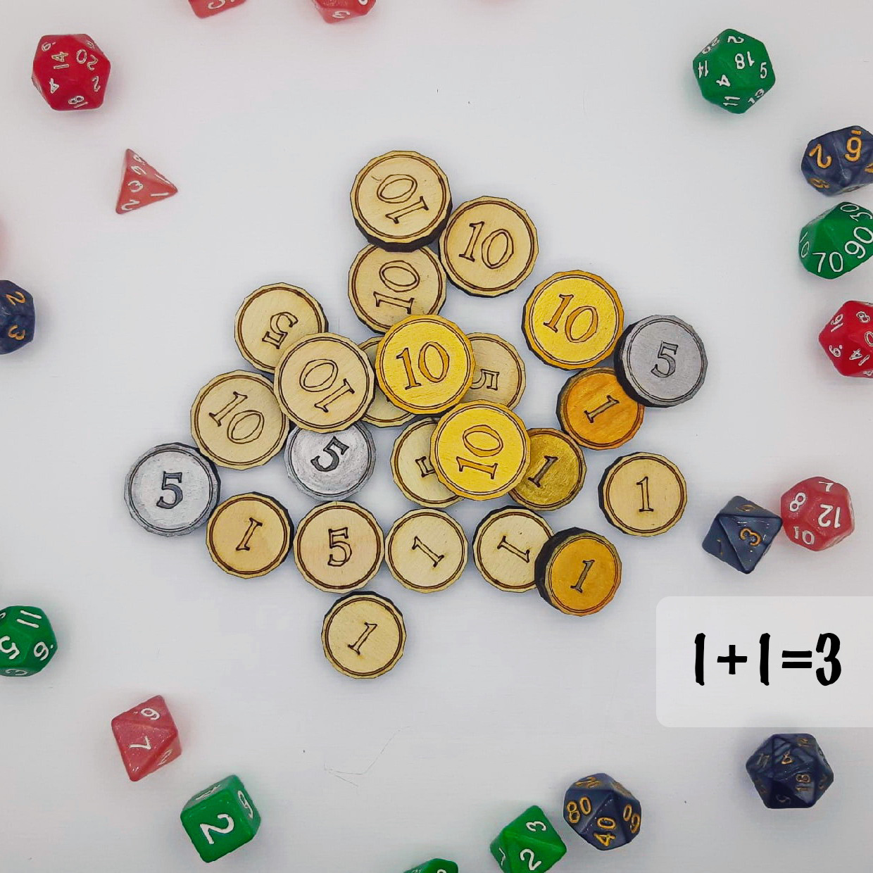 Набор Чудеса Леса Монеты Dungeon & Dragons монетник десятка для 10 рублевых монет 110х155мм на 96 монеты 12 ячеек 33х33мм на листе с клапанами