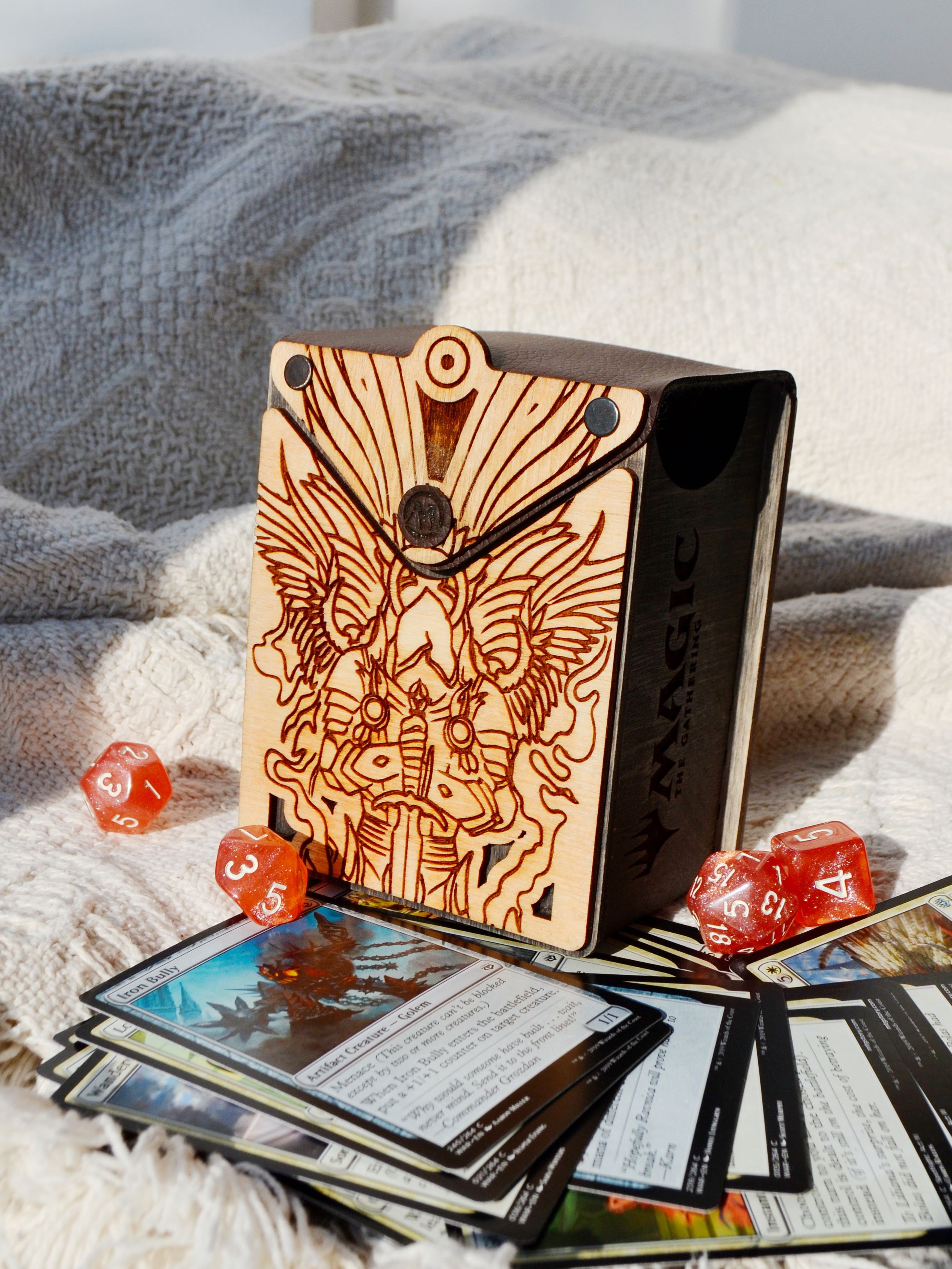 

Deckbox Чудеса Леса MTG Архангел L (на 80+ карт), magic the gathering, Разноцветный