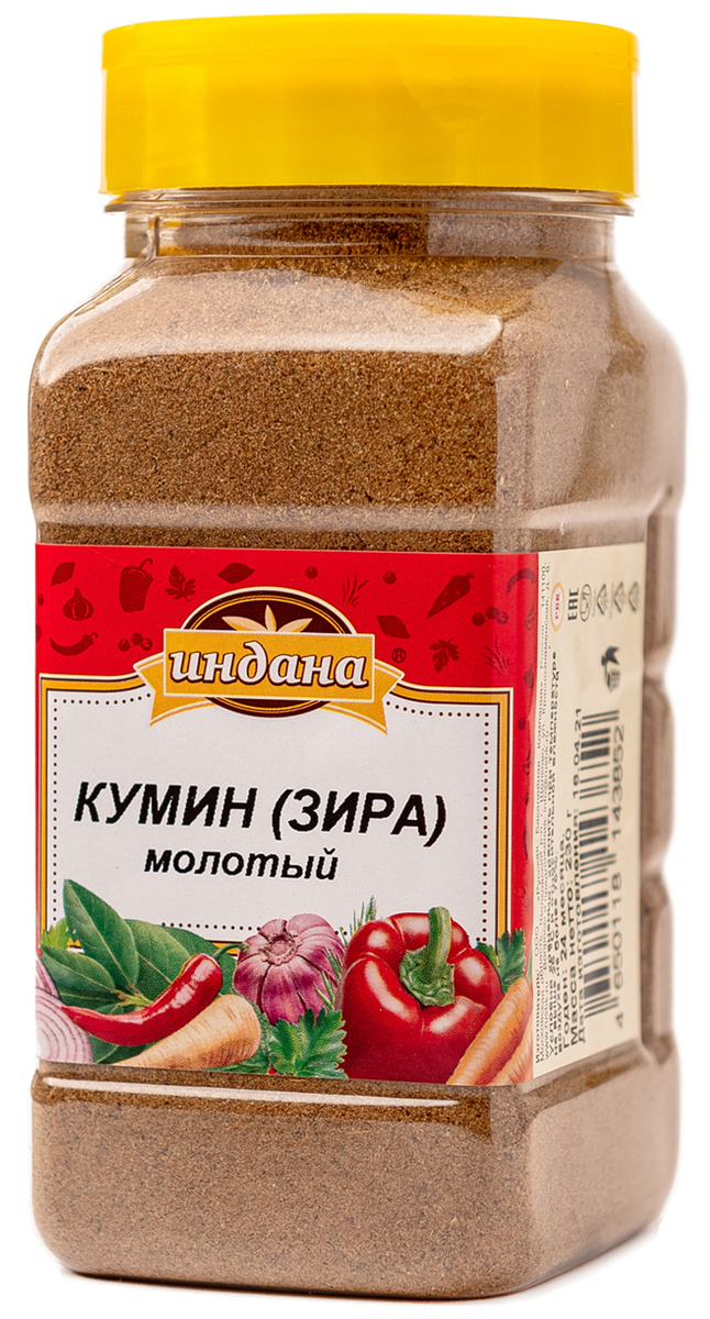 Кумин (Зира) молотый Индана 230 гр./ 500 мл., с дозатором